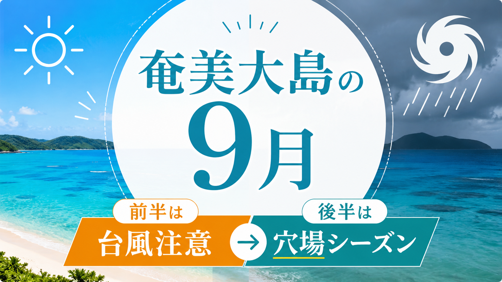 奄美大島の9月は台風が心配？気温や時期別のリスクと旅行の判断基準