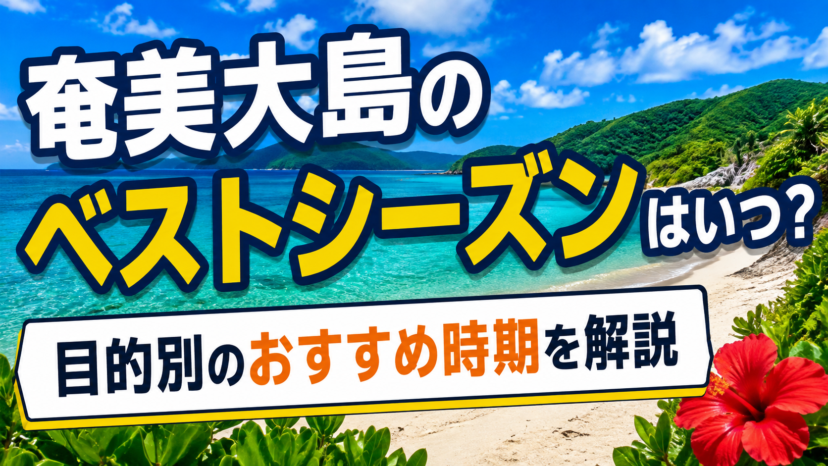 奄美大島のベストシーズンはいつ？目的別のおすすめ時期を解説