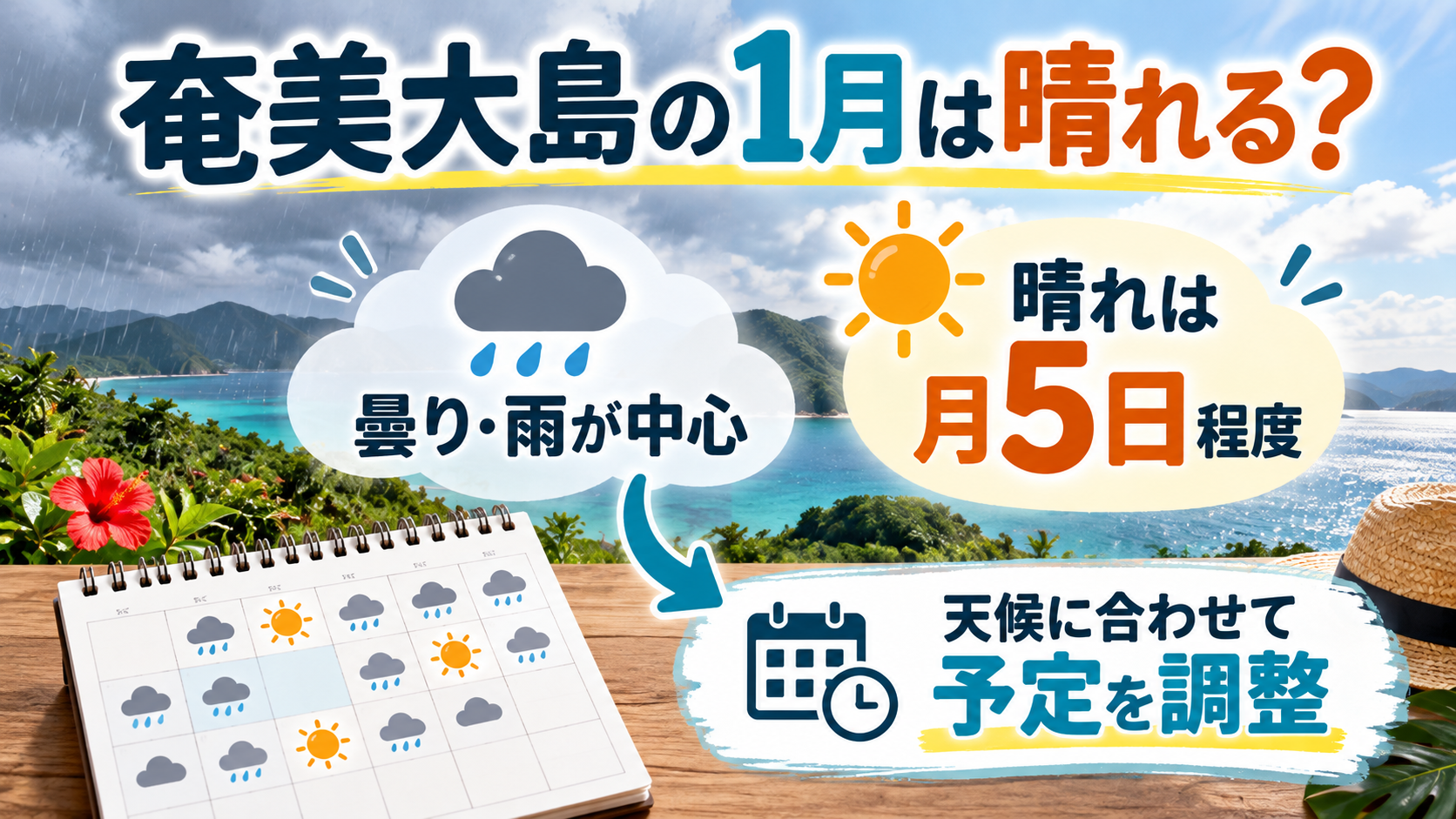 奄美大島1月の天気旅行ガイド