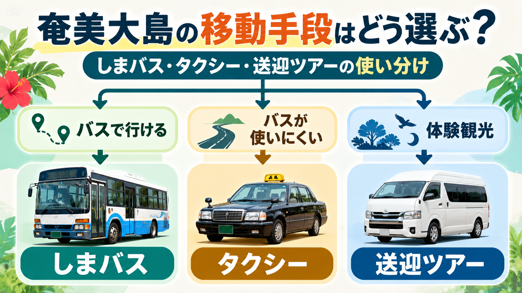 奄美大島の移動手段ガイド
